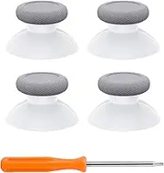 eXtremeRate 4PCS Replacement Thumbsticks for Xbox Series X|S, Joysticks Repair Kit for Xbox Wireless Controller, Custom Analog Stick for Xbox One S/X/Elite Controller - Robot White & New Hope Gray