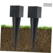 4"x4" Fence Post Anchor Ground Spike 16"(Actual 3.6"x3.6") Heavy 2 Pcs 4"x 4"