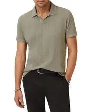 John Varvatos Zion Open Collar Polo Shirt