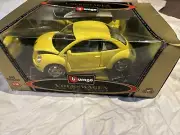 Bburago 1998 Volkswagen Beetle Diecast Car 1 24 Green Made in Italy
