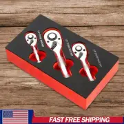 72 Teeth Quick Socket Mini Ratchet Wrench Spanner Stubby Ratchet Wrench Set