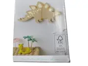 Pillowfort Dinosaur Wall Light Natural Finish Battery Operated On/Off Switch 7.8