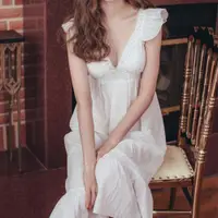 在飛比找ETMall東森購物網優惠-夏季無袖韓版公主V領純棉吊帶