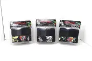 Ed Hardy Men's Adjustable Canvas Belt Set 2 Reversible Webbings 1 Buckle 44" NEW
