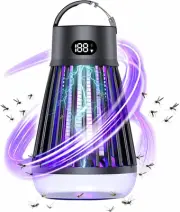 Bug Zapper Outdoor, 2000V Mosquito Zapper, 2000mAh Rechargeable Bug Zapper, P...