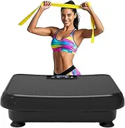 Vibration Plate Exercise Machine: TISSCARE Vibrating Plates for Lymphatic Drainage and Weight Loss, 300Lbs Capacity Full Body Power Shake Workout Platform for Home Cardio Fitness