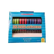 Scholastic 12 pairs Kids Scissors 6 Pointed 6 Blount Soft Grip Handles 5"