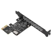 Black USB3.2 PCI E Riser Card Ceramic Capacitors Double Prote-ction Fast Tra New