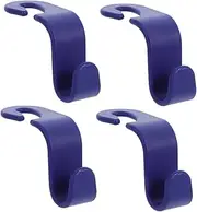 FUNOMOCYA 4pcs Car Seat Back Hooks Vehicle Backseat Hanging Hooks Auto Seat Back Hooks for Bags