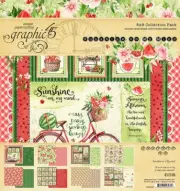 Sunshine On My Mind - Graphic 45 - 8x8 Paper Pad 24/pk Mixed Media