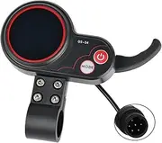 ZAPYVET Throttle QS-S4, for Zero, for 8 10 11X Electric Scooter Dashboard 6PIN Cable 36V 48V 52V 60V 72V Speed Display Thumb Spare Parts Electric Scooter Display Screen(36V-60V)