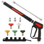Pressure Washer Gun 5000 PSI, 12 GPM, Power Washer Gun with Stainless Steel E...