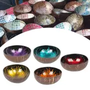 Coconut Decorative Bowl Storage Bowl for Dry Snacks Entryway Table Fruits