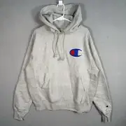 NWT! Champion Reverse Weave Sweater Adult Medium Gray Hoodie Sweatshirt Mens