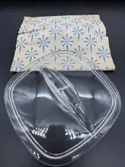 New Old Stock- Vintage Pyrex Square Clear Glass Lid with Fin Wing Handle