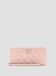 GUESS Women's Pink Giully Large Zip Around Wallet