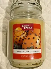 Candle Glass Jar ORANDE CLOVE POMANDER Candles Retired LIMITED 2012 Better Home