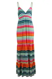 Makayla Stripe Print Maxi--UTT-NS103