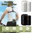 Mini Belt Fan Clip On Waist Portable Cooling Fan USB Necklace Fan Indoor Outdoor