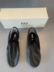 Bloch S0495G Neo-Flex Jazz Shoes Child Size 12, Blk Leather Neoprene Slip on