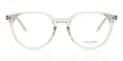 Saint Laurent SL 681/F Asian Fit 003 Men's Glasses Brown Size 52 - Private Health Rebate - Blue Light Block Available