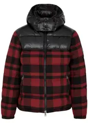 Polo Ralph Lauren Checked Quilted Wool-blend Jacket - Red - M M