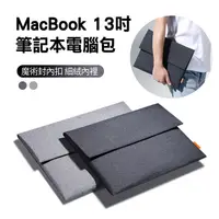 在飛比找PChome24h購物優惠-ANTIAN MacBook 13.3吋 超薄麻布筆電包 筆