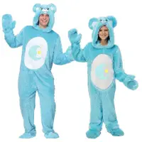 在飛比找Yahoo!奇摩拍賣優惠-兒童節舞臺節目表演演出成人兒童男女動物彩虹熊之藍色睡衣熊服裝