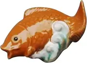 Season Garden Ornament Ceramic Carp Decor Solar Fountain Spray Nozzle Yard Decor Pond Accents Home
