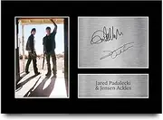 HWC Trading A4 Jared Padalecki & Jensen Ackles Supernatural Gifts Printed Signed Autograph Picture for TV Show Fans
