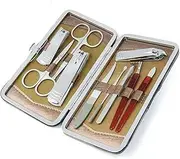 Nail Clippers Set 10PCS Stainless Steel Professional Manicure & Grooming Sets, Manicure Set, Nail Clippers Set, Personal Portable Nail Care Tools with Luxury Travel Case Manicure Set