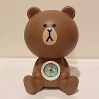 在飛比找蝦皮購物優惠-LINE FRIENDS 熊大造型時鐘 (也是存錢筒公仔)