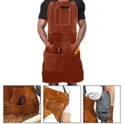 Heavy-duty Tasks Workshop Heavy Duty Apron Cowhide Welding Apron Tool Storage