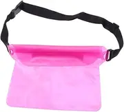 [jojofuny] Waist Pouch Waterproof Pouch for Cell Phones Waist Bag PVC Pouch Pink