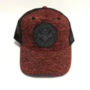 Affliction Trucker Snapback Red Black Mesh Cap Hat Mens One Size