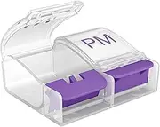 Ezy Dose Daily Push-Button Pill Organizer and Planner │ Prevent Accidental Spilling | Arthritis Friendly | Bonus 6 Pack