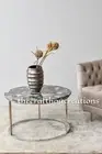 Natural Wild Agate Coffee Table Top, Side Sofa Agate Table, Home Decors 24"x24"