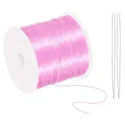131-Yard Stretchy Bracelet String 0.8 mm Elastic String for Bracelets, Pink