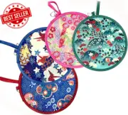 4 Pack Japanese Foldable Fan,Folding round Hand Fans,Collapsible Hanheld Fans Po