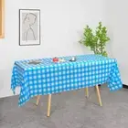 Red And Black Plaid Disposable Tablecloth Table Cover Waterproof Tablecloth ❤FR