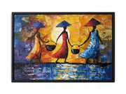 3 African women Framed Print Fine Art Poster Print