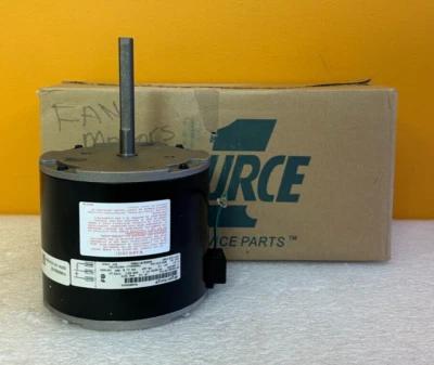 Source 1 F48M28A50 1/2 HP, 1075 RPM, 208-230 VAC, HVAC Condenser Fan Motor. New!