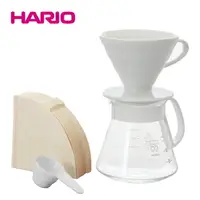 在飛比找樂天市場購物網優惠-《HARIO》V60白色濾杯咖啡壺組 2～5杯 XVDD-3