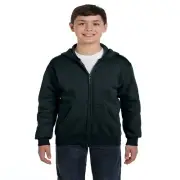 Hanes Hoodie Sweatshirt Comfortblend EcoSmart Full-Zip Kids, M(8) Navy