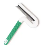 Pet Flea Comb for Dogs & Cats - Grooming Tool with Long & Short Steel Teeth, ...