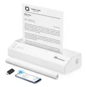 Portable Printers Wireless for Travel, Bluetooth Thermal Inkless Mobile Print...