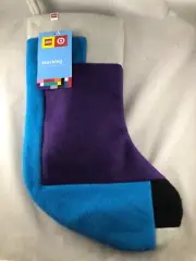 Lego Stocking Purple, Blue, Gray, and Black