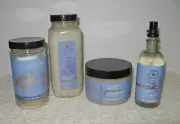 4 Pc. Bath & Body Works Aromatherapy Lavender & Vanilla Mist Scrub Bath Shower