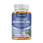Borage Oil 1000mg - Support Hair,Skin & Nail Health,Boost Bone and Joint Health