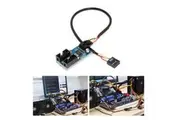 9Pin Extension Cable USB Header Male to Female Splitter Adapter Safe